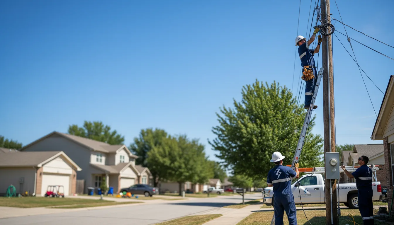 Residential electrician providing installation services in Benton City, MO